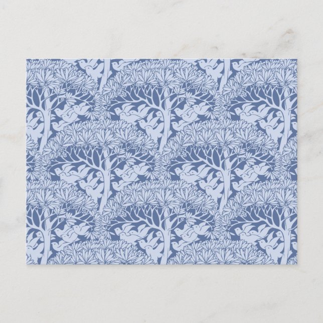 Cartão Postal Cartão-postal de Art Nouveau Birds and Tres (Frente)