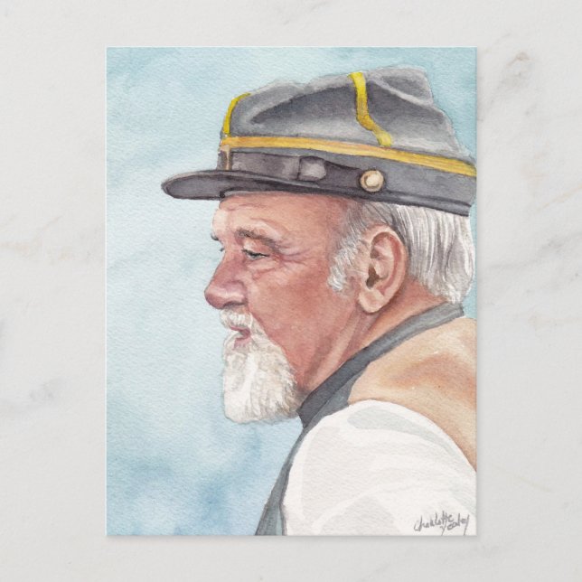 Cartão Postal Cartão-postal de Arte de Aquarela Reator (Frente)