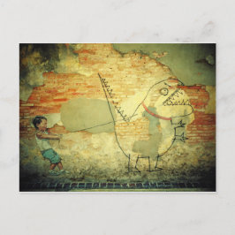 Cartão Postal Cartão-postal de arte de rua / Penang Malásia stre