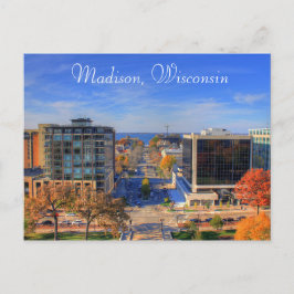 Cartão Postal Cartão-postal de arte digital em Madison Wisconsin