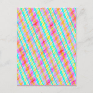 Cartão Postal Cartão-postal de arte digital multithread com prim