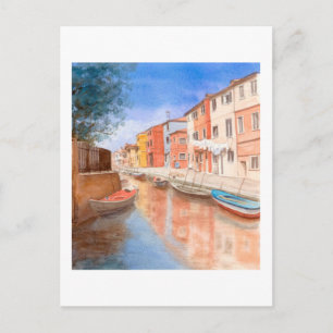Cartão Postal Cartão-postal de arte fino - Ilha de Burano