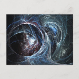 Cartão Postal Cartão-postal de arte fractal: Caverna de aranha