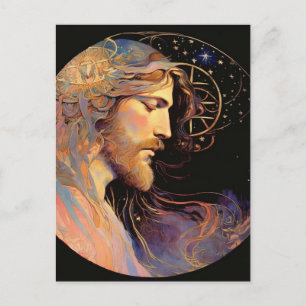 Cartão Postal Cartão-postal de arte gerado por Jesus AI