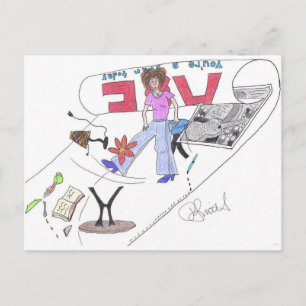 Cartão Postal Cartão-postal de arte — "Mas você é uma estre