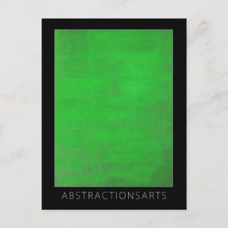 Cartão Postal Cartão-postal de arte moderna verde