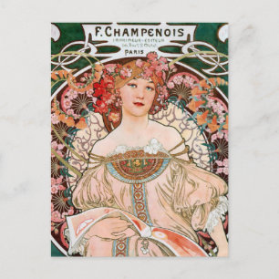 Cartão Postal Cartão-postal de Arte Nouveau