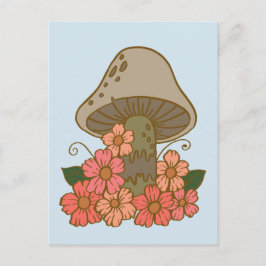 Cartão Postal Cartão-postal de Arte para Cogumelos