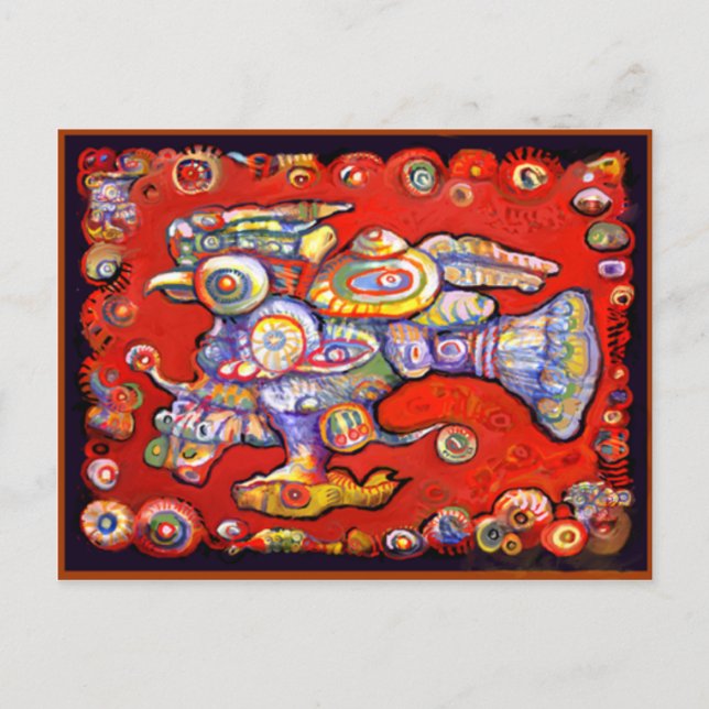 Cartão Postal Cartão-postal de ave mágica por Ale (Frente)