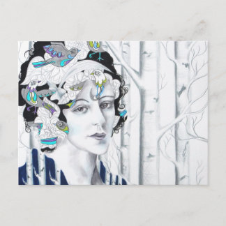 Cartão Postal Cartão-postal de Aves da Vintage.