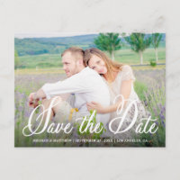 Cartão-postal de aviso Whimsy Photo Save the Date 