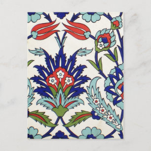 Cartão Postal Cartão-postal de azulejo turco