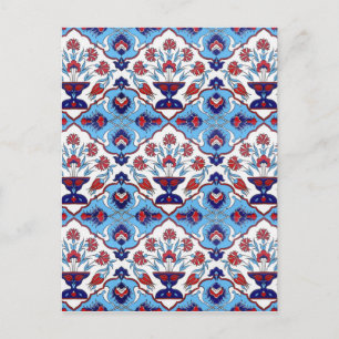 Cartão Postal Cartão-postal de azulejo turco