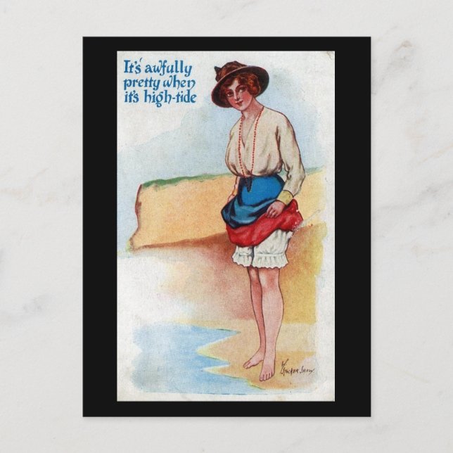 Cartão Postal Cartão-postal de banda desenhada antigo - lado alt (Frente)