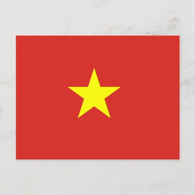 Cartão Postal Cartão-postal de bandeira do Vietname (Vietnamita) (Frente)
