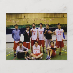 Cartão Postal Cartão-postal de basquete de febre Andong