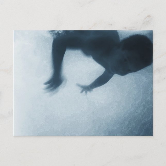 Cartão Postal Cartão-postal de bebê-água (Frente)