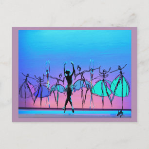 Cartão Postal Cartão-postal de beleza balé