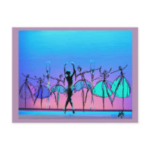 Cartão-postal de beleza balé