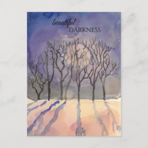 Cartão Postal Cartão-postal de beleza escura