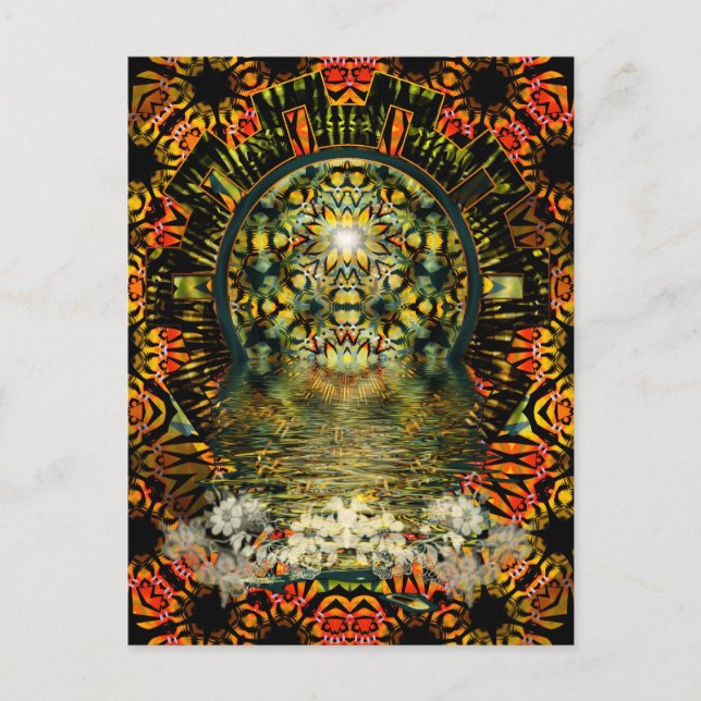 Cartão Postal Cartão-postal de beleza interior (Frente)