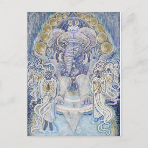 Cartão Postal Cartão-postal de Bênção de Riqueza Ganesha