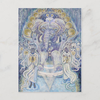 Cartão Postal Cartão-postal de Bênção de Riqueza Ganesha