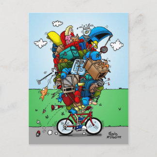 Cartão Postal Cartão-postal de bicicleta de turismo