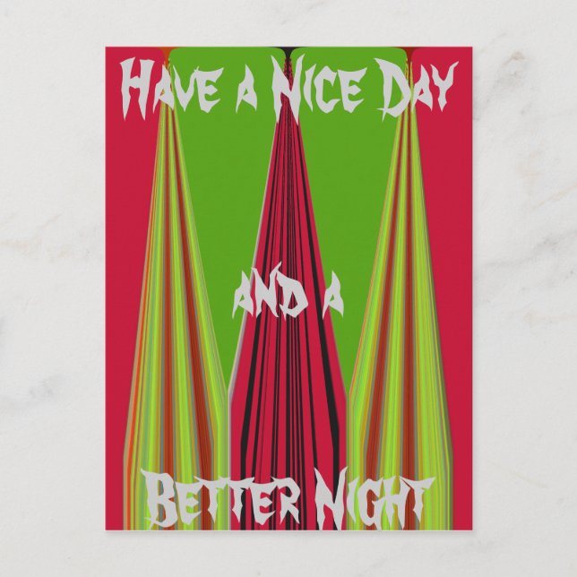 Cartão Postal Cartão-postal de boa manhã - Modelo horizontal (Frente)