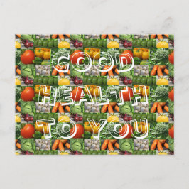 Cartão Postal Cartão-postal de boa saúde para você