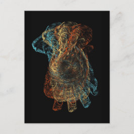 Cartão Postal Cartão-postal de Boa Sorte para Ganesha Dandançant