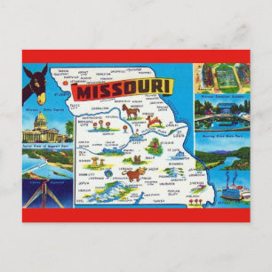 Cartão Postal Cartão-postal de Boas-vindas ao Missouri