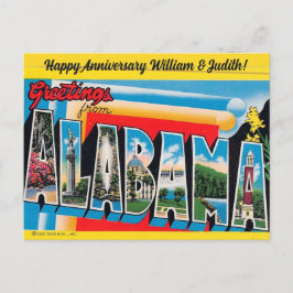 Cartão Postal Cartão-postal de Boas-vindas do Alabama para Todas