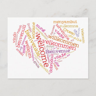 Cartão Postal Cartão-postal de boas-vindas (muitos idiomas)