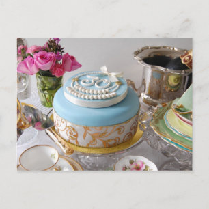 Cartão Postal Cartão-postal de Bolo aniversário de 30 anos.