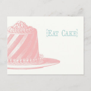 Cartão Postal Cartão-postal de Bolo de Aniversário