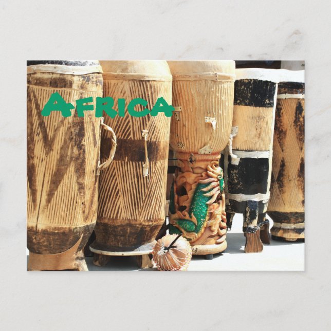 Cartão Postal Cartão-postal de Bongos Africanos (Frente)