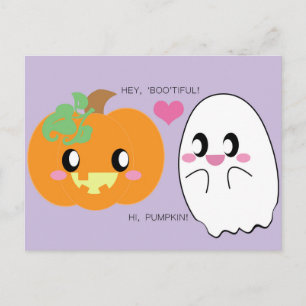 Cartão Postal Cartão-postal de Boo Pumpkin