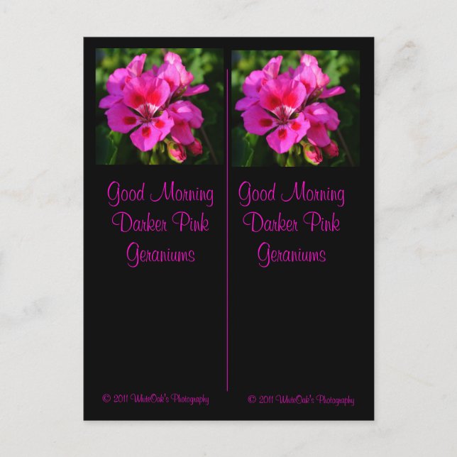 Cartão Postal Cartão-postal de Bookmarks Bom Dia (Frente)