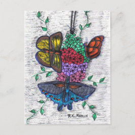 Cartão Postal Cartão-postal de borboletas