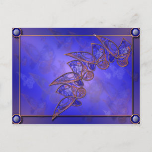 Cartão Postal Cartão-postal de Borboletas de Cobre