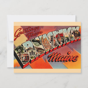 Cartão Postal Cartão-postal de Brunswick Maine