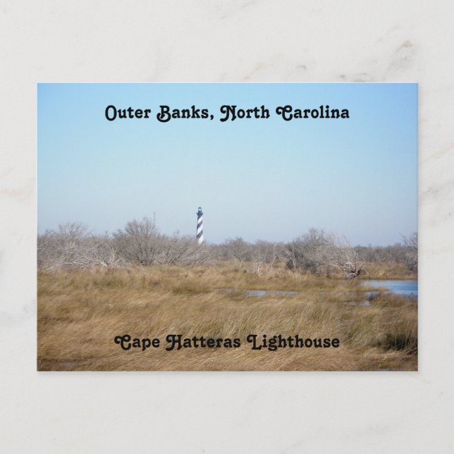 Cartão Postal Cartão-postal de Cabo Hatteras #1 OBX (Frente)