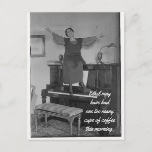 Cartão Postal Cartão-postal de café em excesso