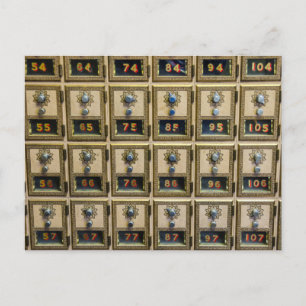Cartão Postal Cartão-postal de Caixas de Bloqueio de Combinação 