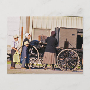Cartão Postal Cartão-postal de carregamento Amish