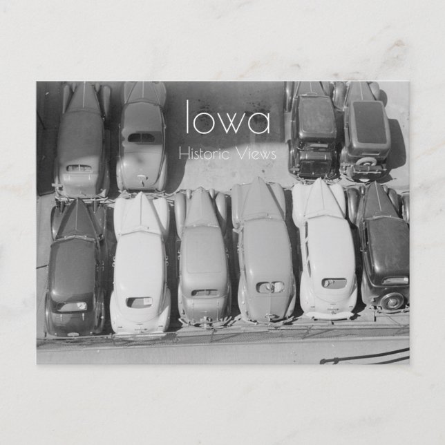 Cartão Postal Cartão-postal de carros estacionados (Frente)