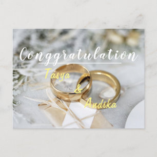 Cartão Postal Cartão-postal de casamento