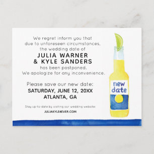 Cartão Postal Cartão-postal de casamento adiado