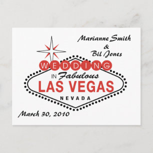 Cartão Postal Cartão-postal de casamento de Las Vegas